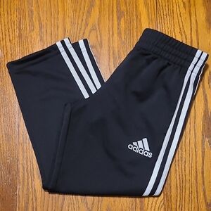 adidas Black and White Kids Sweatpants